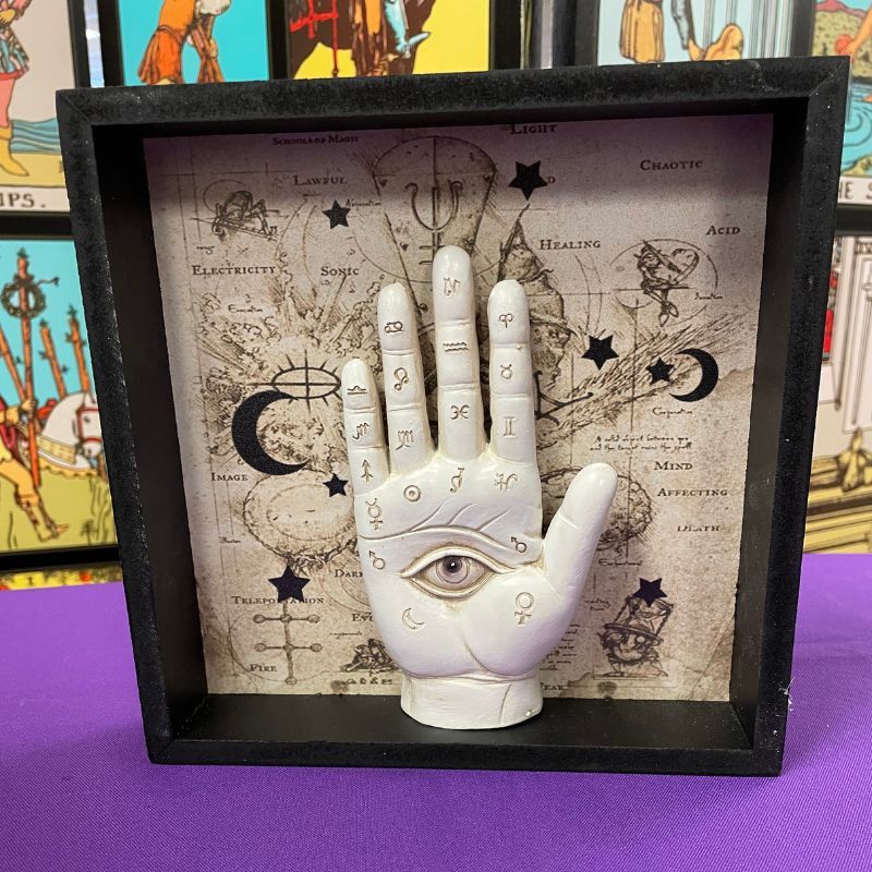 White Palmistry Wall Plaque