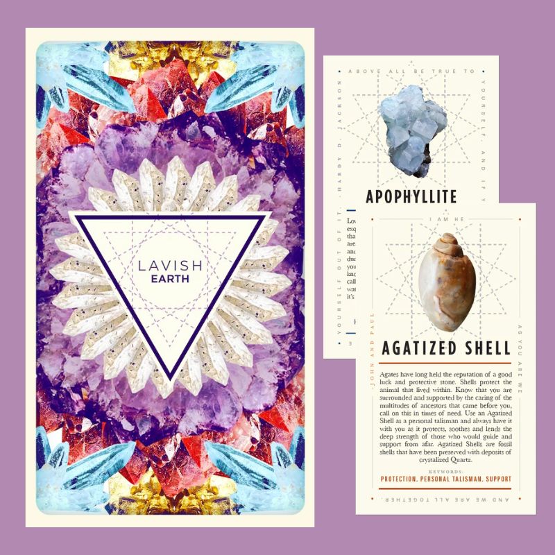 Lavish Earth Crystal Affirmation Cards