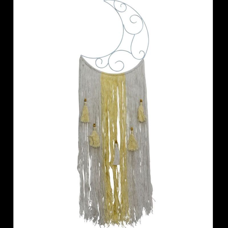 Metal Crescent Moon Wall Hanging