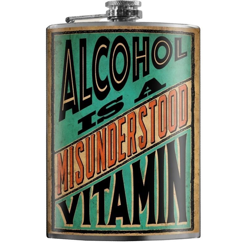 Alcohol Is Misunderstood Flask