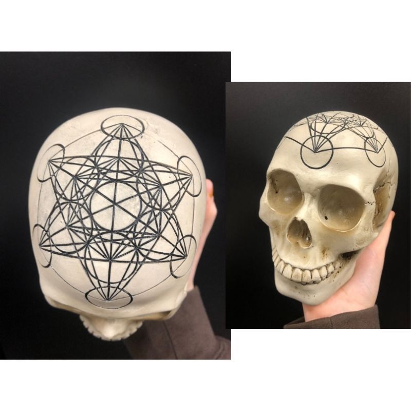 Metatron Cube Skull