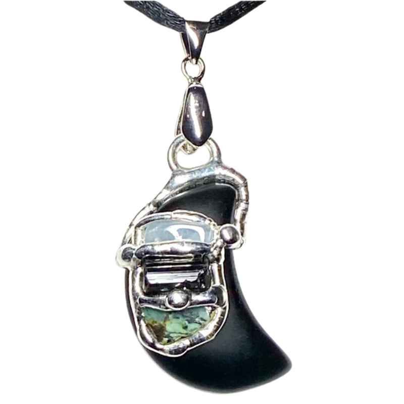 SOL Keep Me Safe Moon Necklace