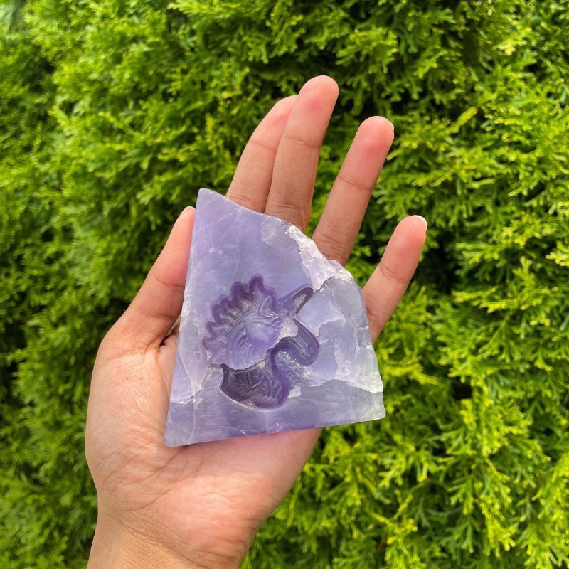 Unicorn Fluorite Carving