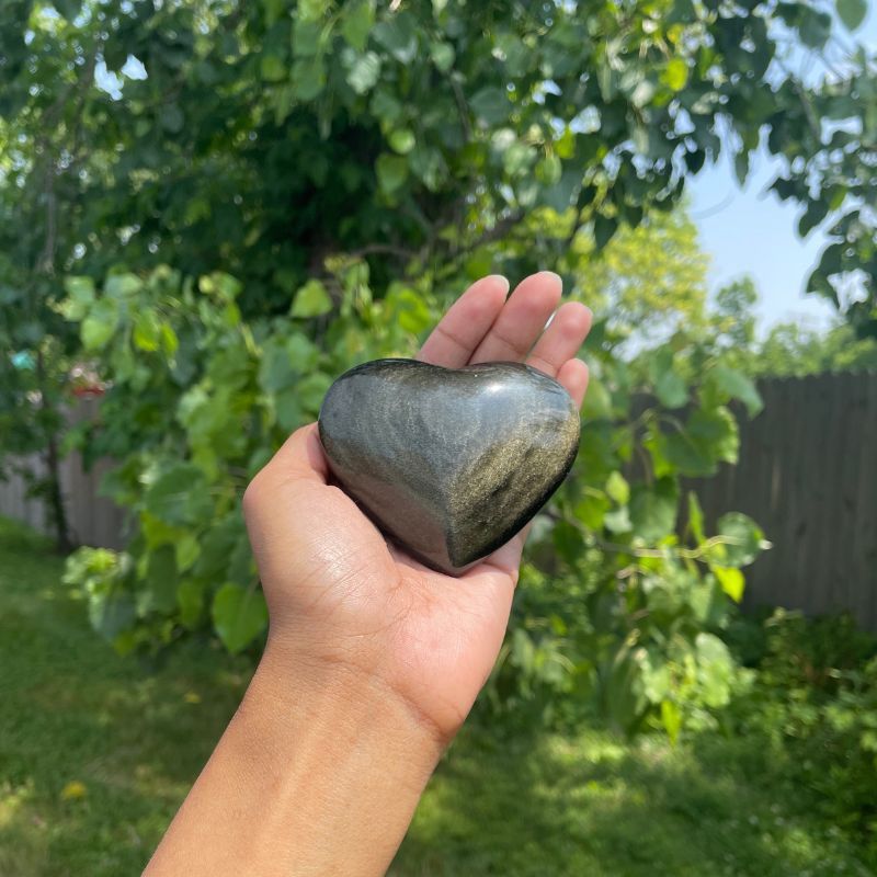 Gold Sheen Heart