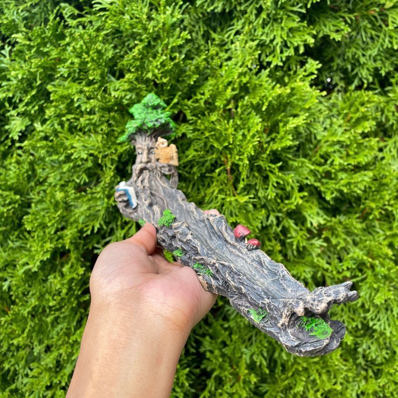 Greenman Polyresin Incense Holder