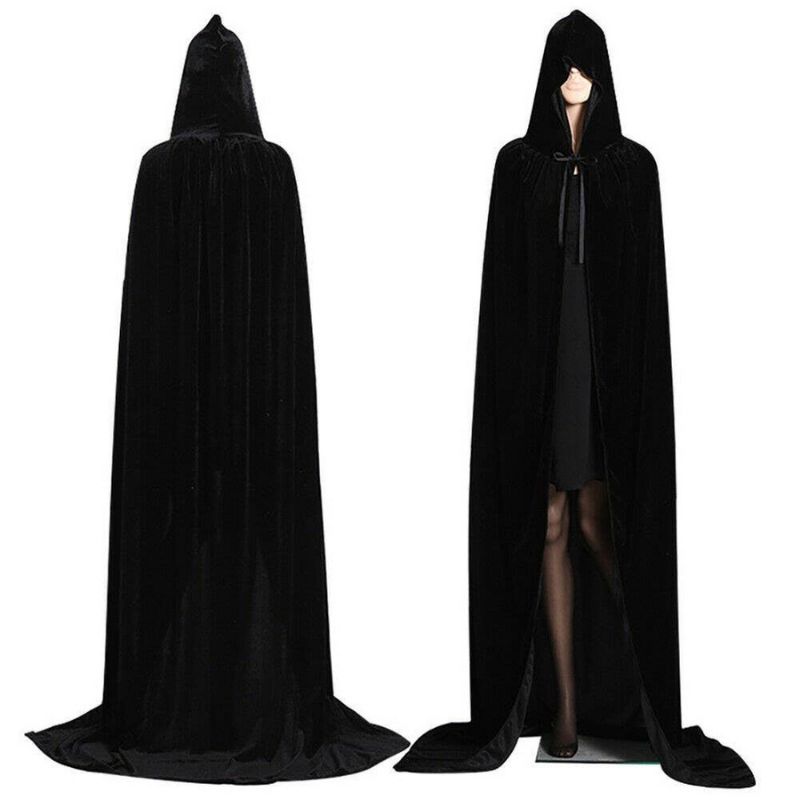 Black Hooded Cloak