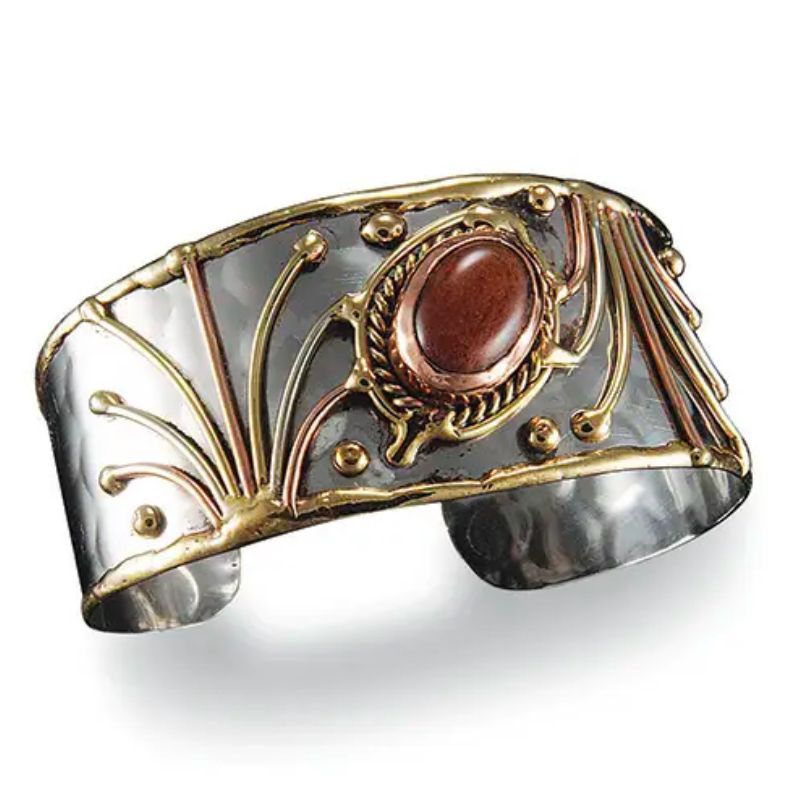 Carnelian Narrow Cuff Bracelet