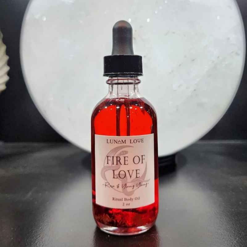 Fire Of Love Ritual Body Oil Lunam Love