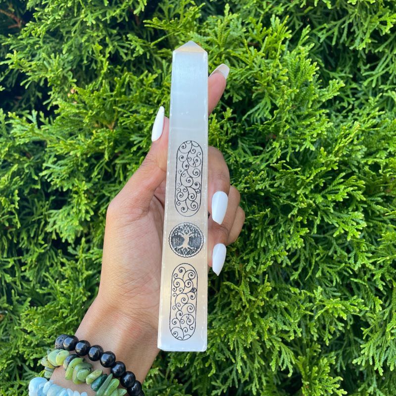 Tree Of Life Selenite Tower