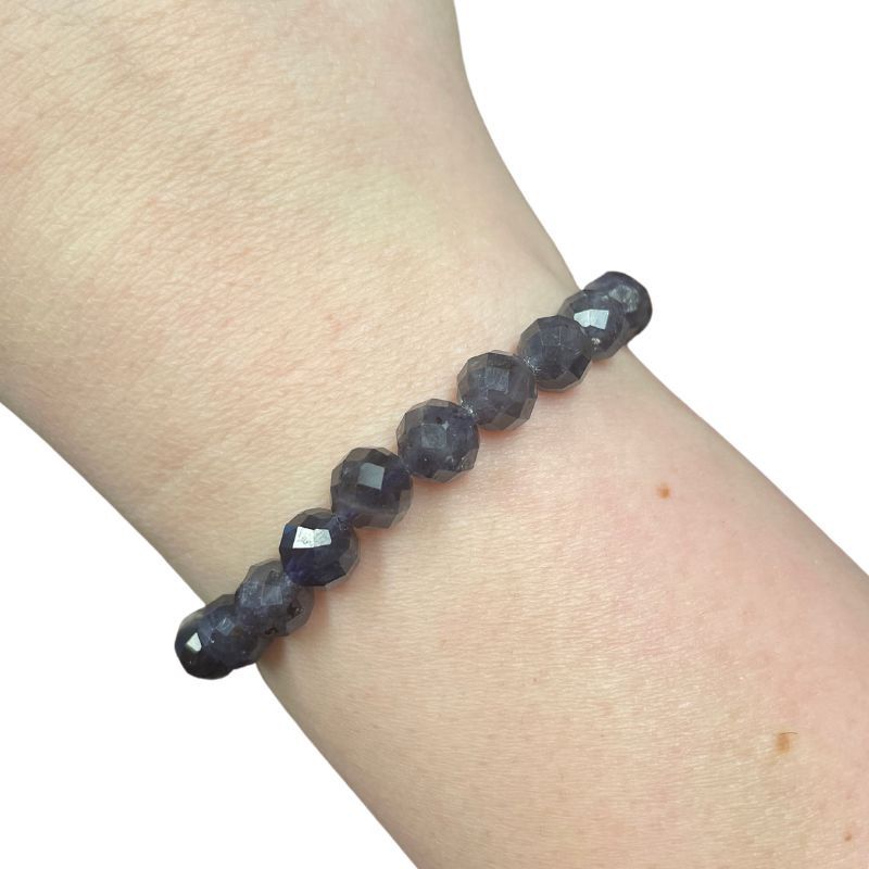 Iolite Faceted Bead Bracelet