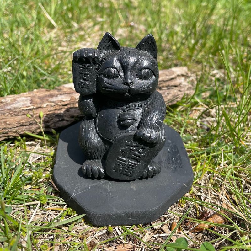 Shungite Lucky Cat