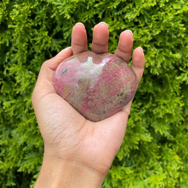 Rhodonite Heart