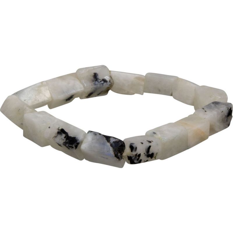 Rainbow Moonstone Tumbled Bracelet