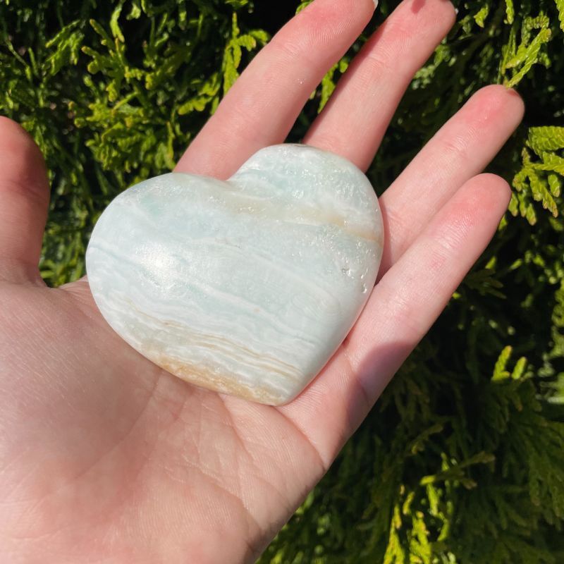 Caribbean Calcite Puff Heart
