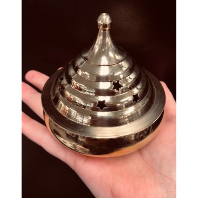 Brass Temple Burner 4in