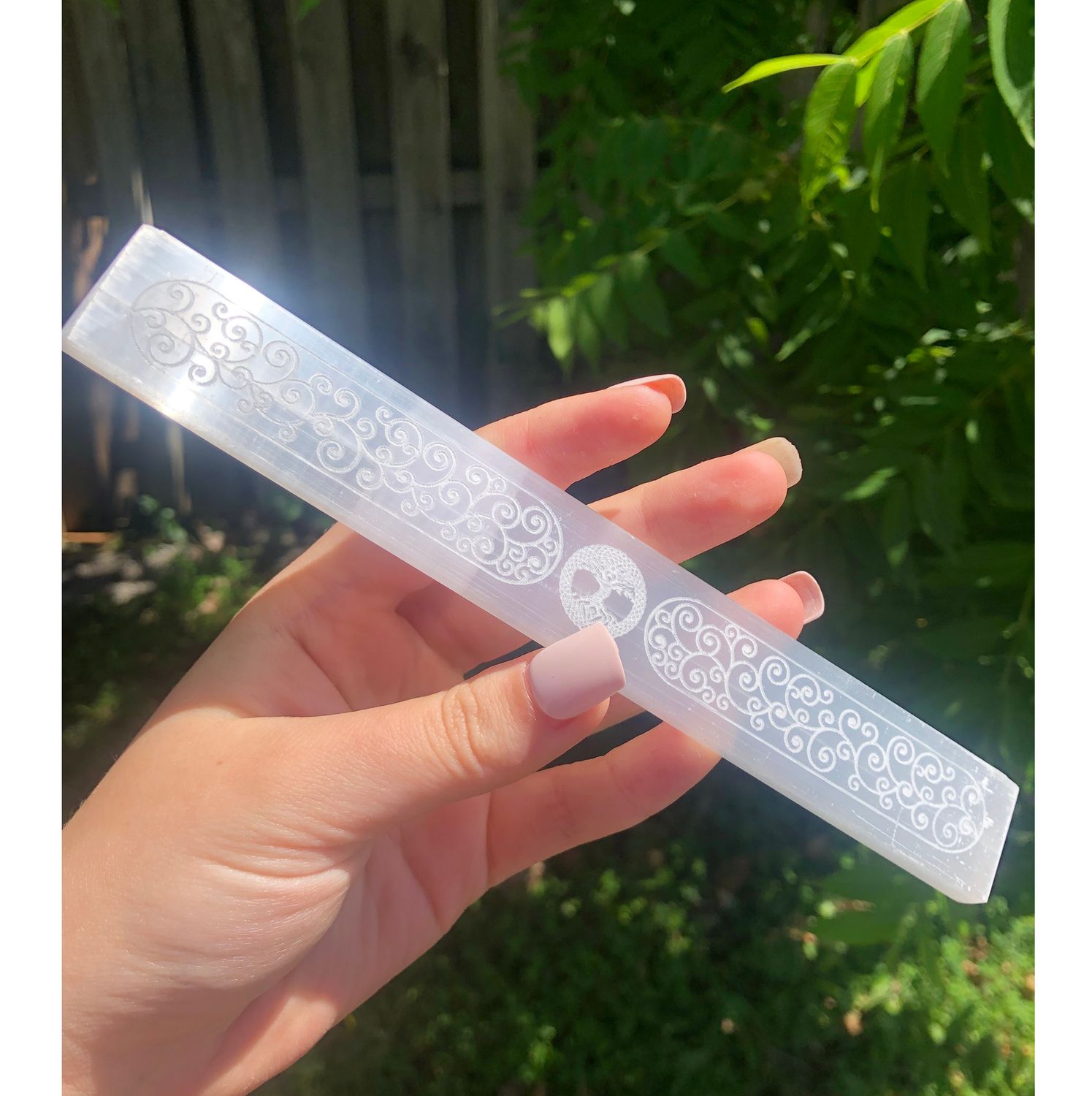 Tree Of Life Selenite Wand
