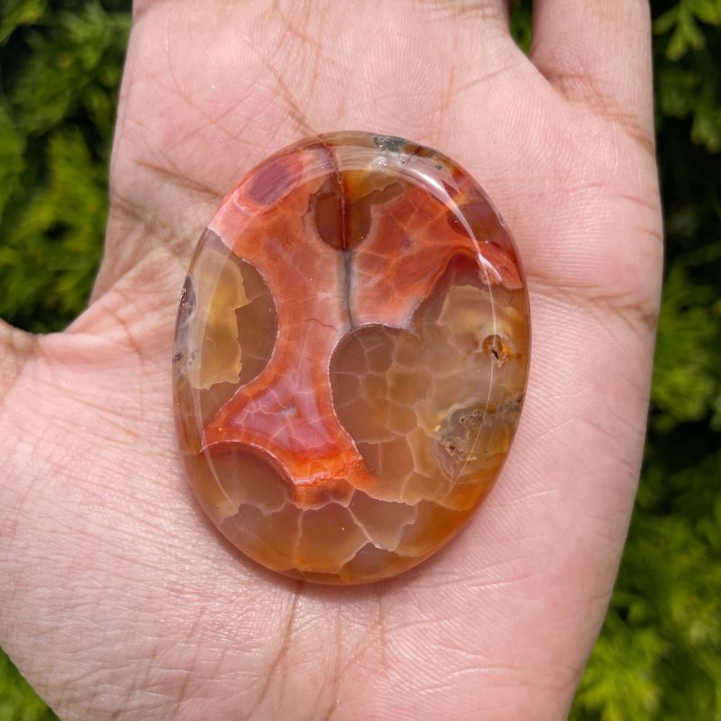 Fire Agate Worry Stone