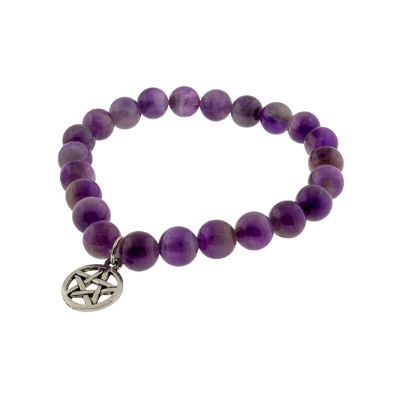 Pentacle Amethyst Bracelet