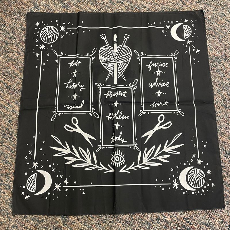 3 Heart Card Spread Tarot Altar Cloth