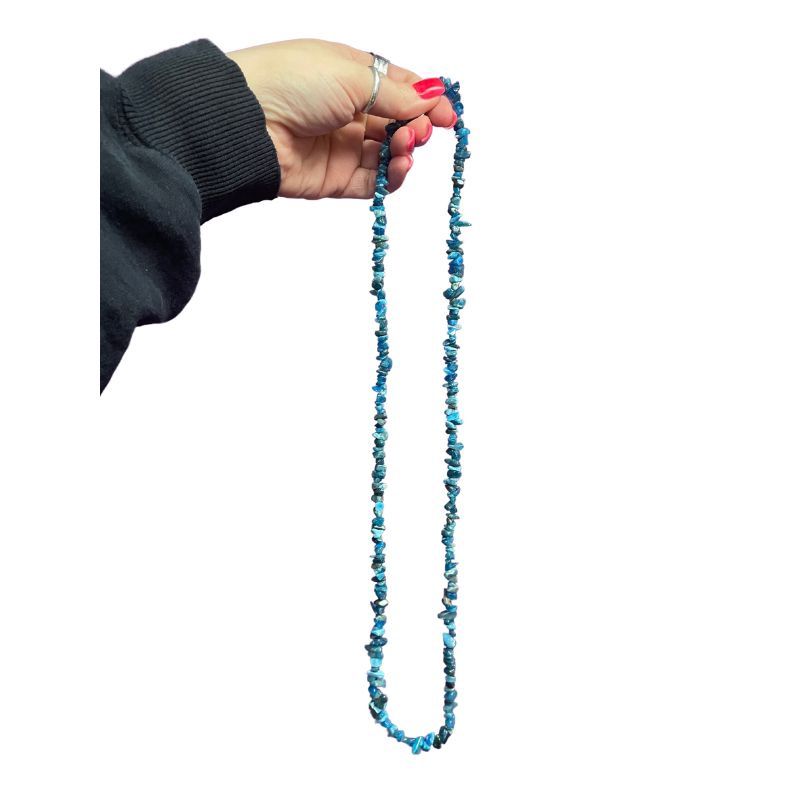Blue Apatite Chip Necklace