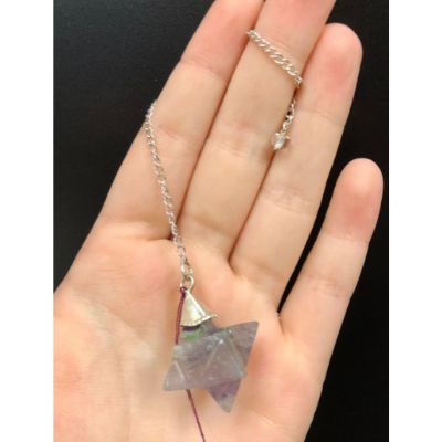Amethyst Merkaba Pendulum