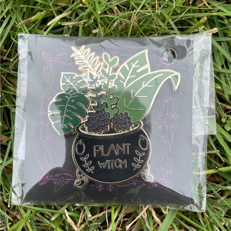 Plant Witch Enamel Pin