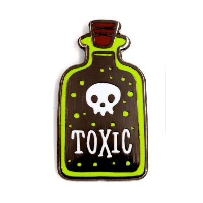 Toxic Enamel Pin_ Toxic Enamel Pin