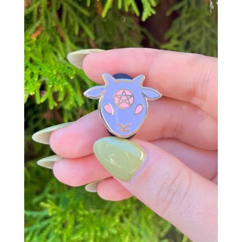 Baphomet Pin Lavender
