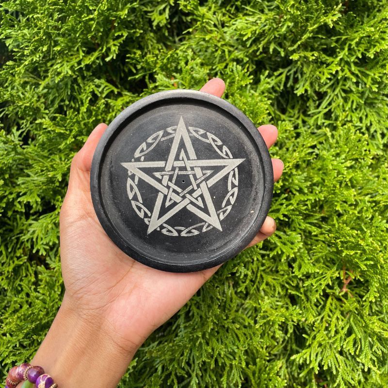 Soapstone Pentacle Cone Burner