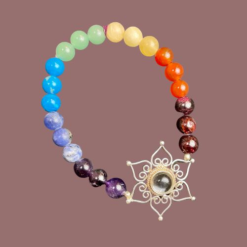 Chakra Bracelet With Lotus