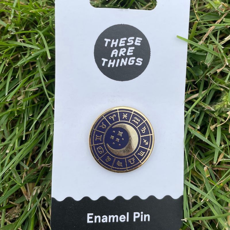 Zodiac Wheel Enamel Pin