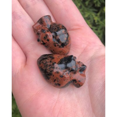 Mahogany Obsidian Heart