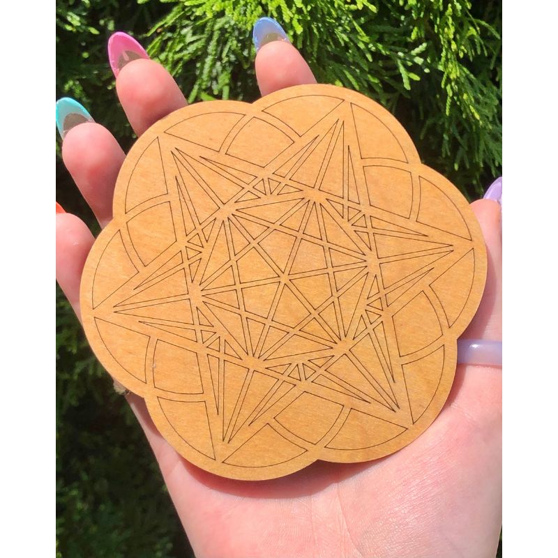 Merkaba Wood Grid Board