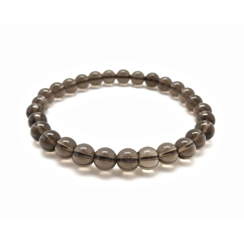 Smoky Quartz Bead Bracelet