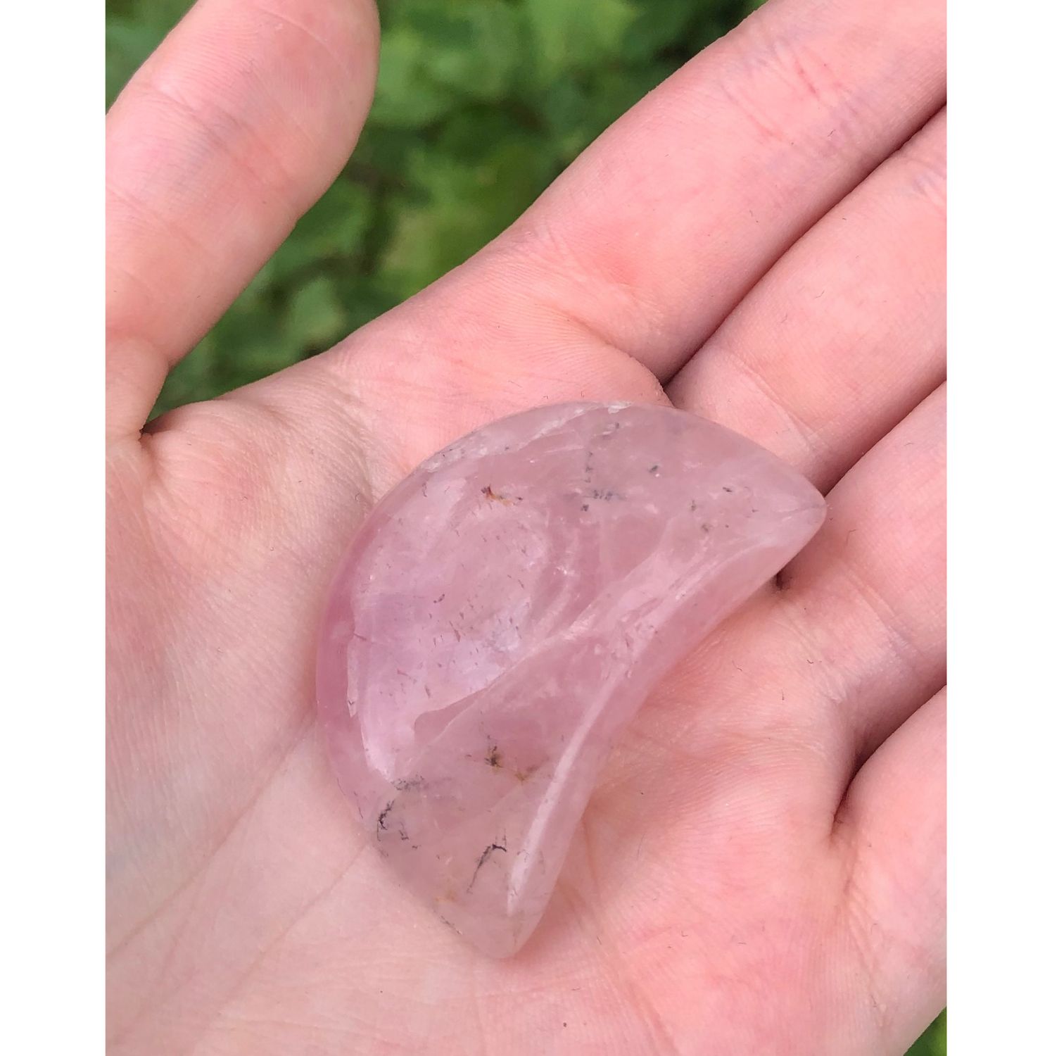 Rose Quartz Crescent Moon