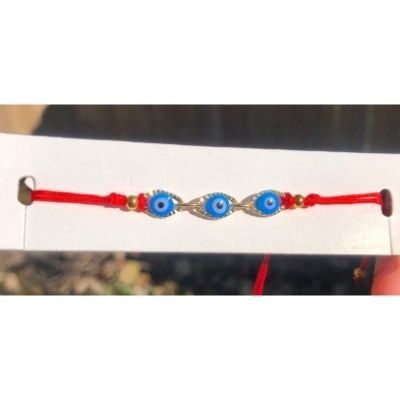Evil Eye Red Rope Turquoise Bracelet