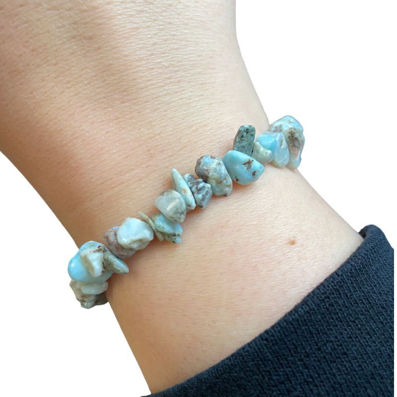 Larimar Chip Bracelet