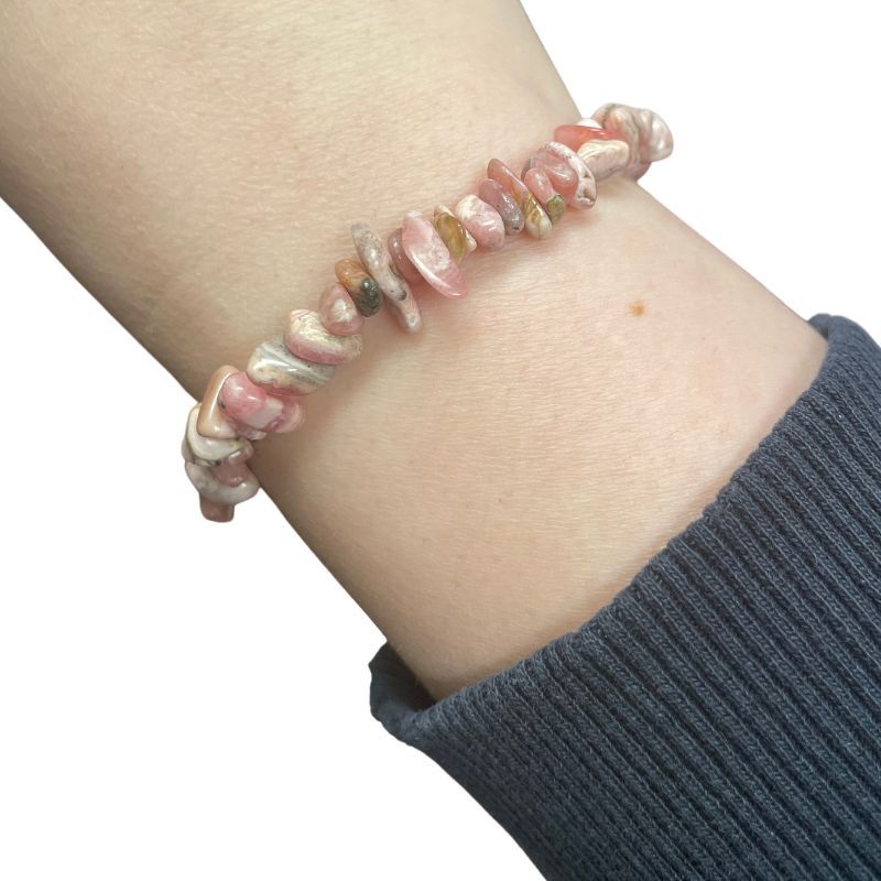 Rhodochrosite Chip Bracelet