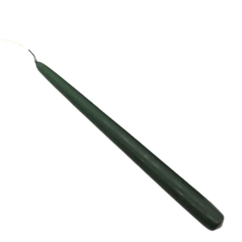 Green Taper Candle Single