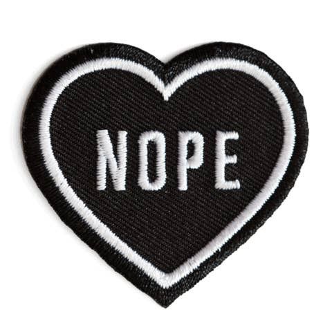 Black Heart Nope Patch