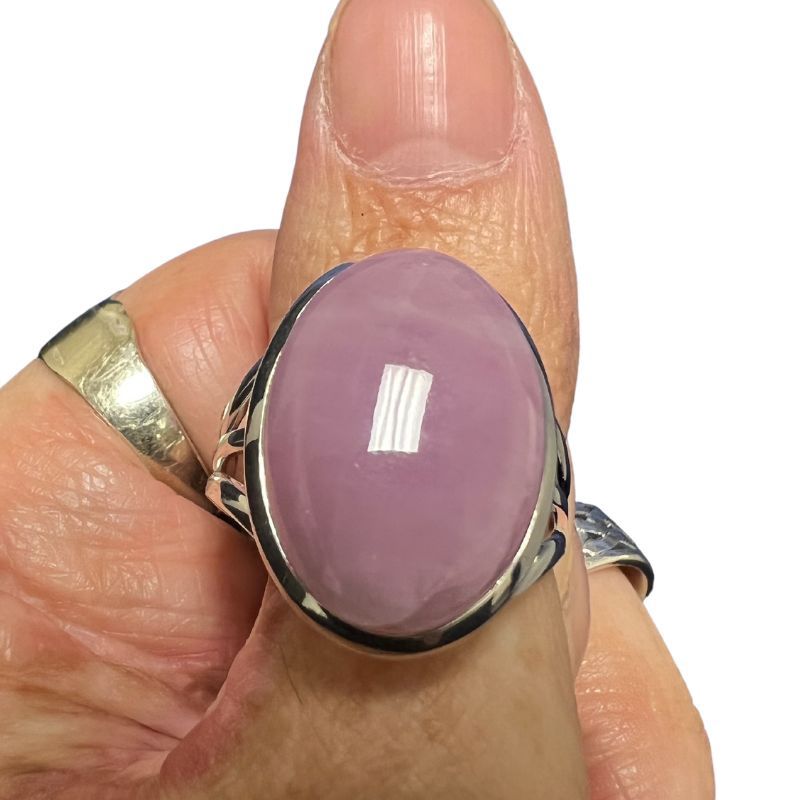 Kunzite Oval Ring Sz 12