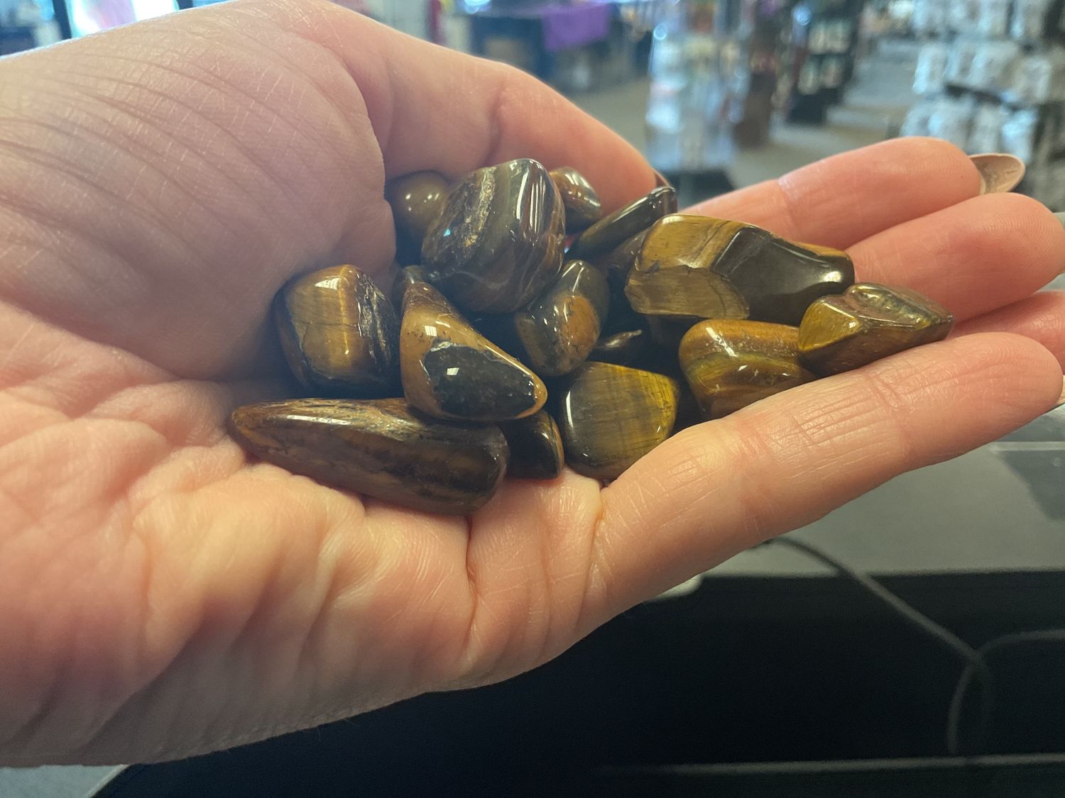 Tigers Eye Tumbled