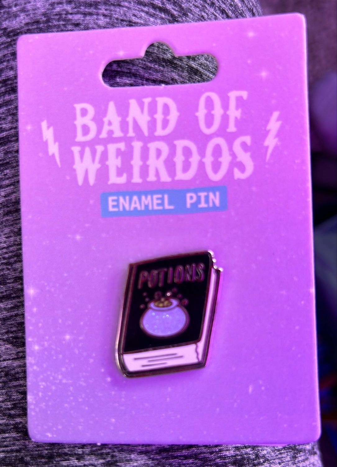 Potions book pin