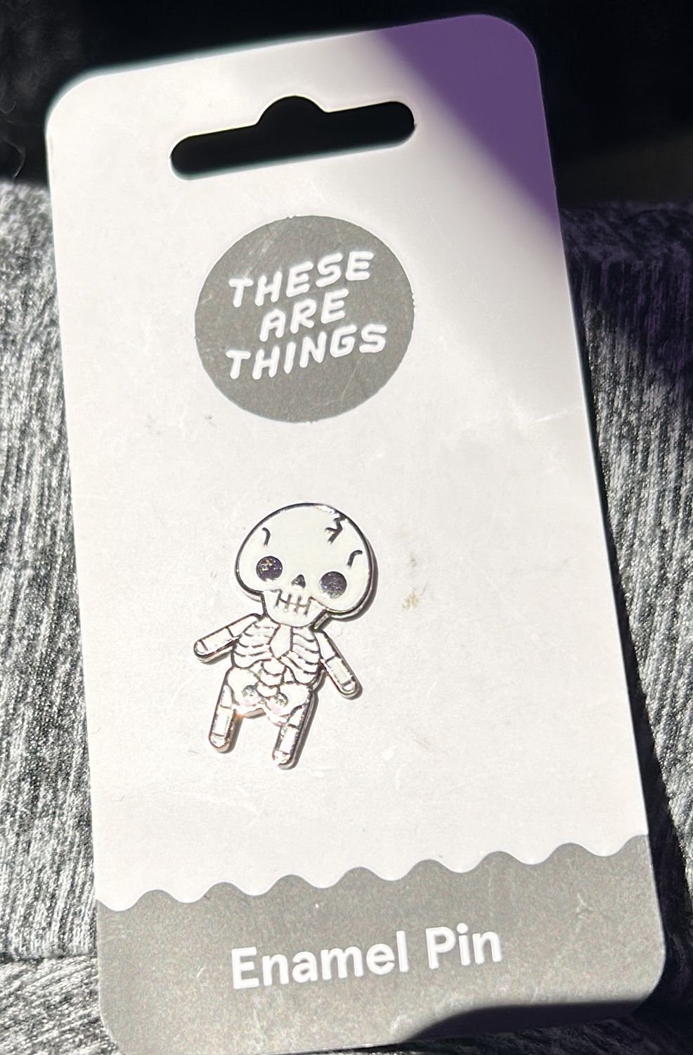 Skeleton baby enamel