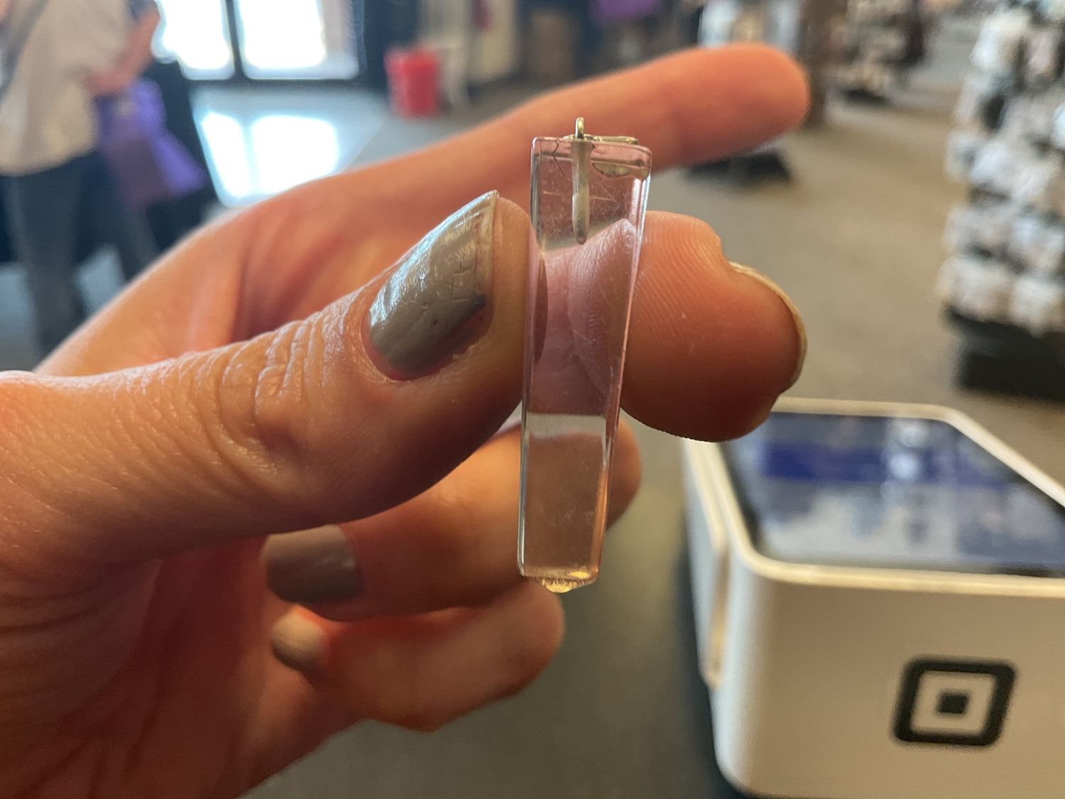 Quartz Obelisk Pendant