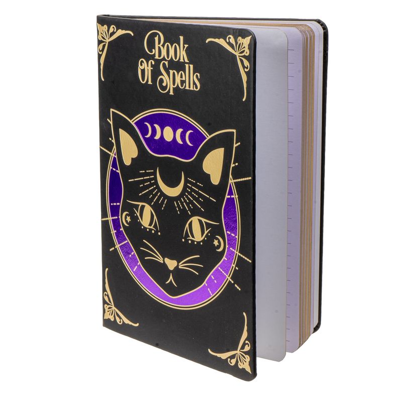 Book Of Spells Black Cat Journal