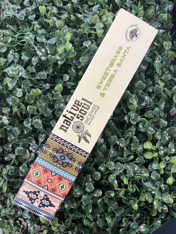Sweetgrass &amp; Yerba Santa Native Soul Incense