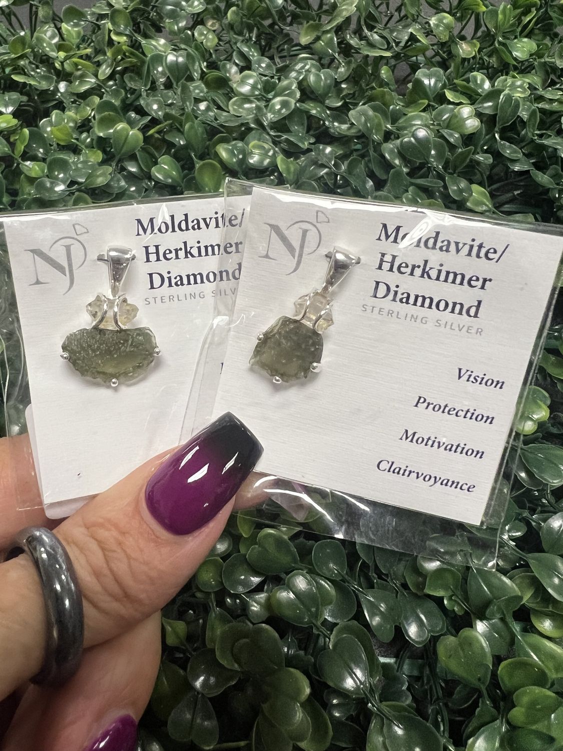 Moldavite Herkimer Diamond _