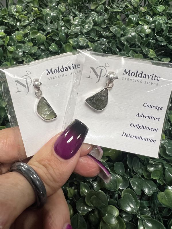 Moldavite Rough Pendant