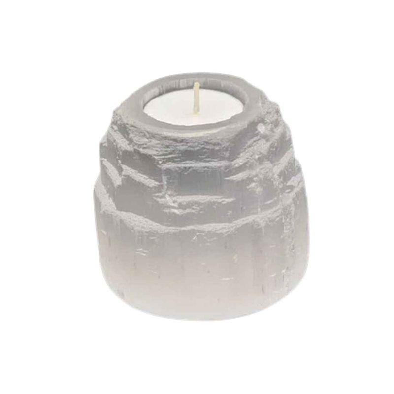 Selenite Votive Candle Holder